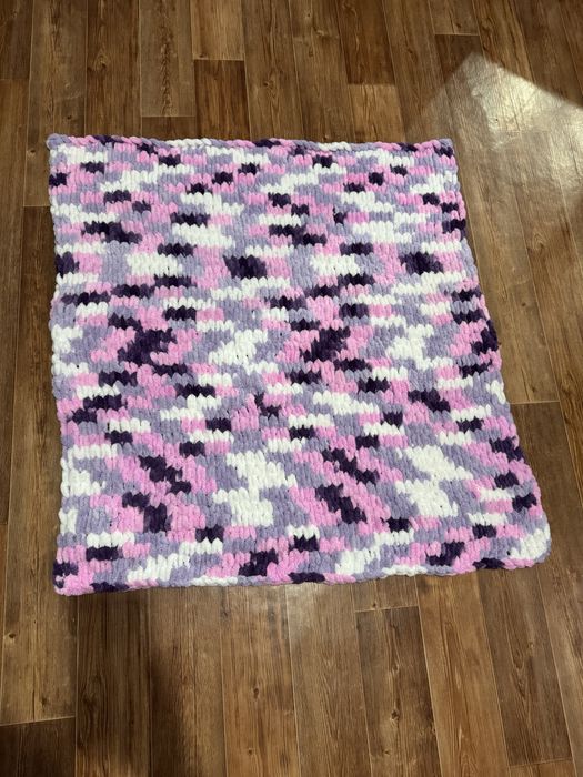 Детский вязаный плед