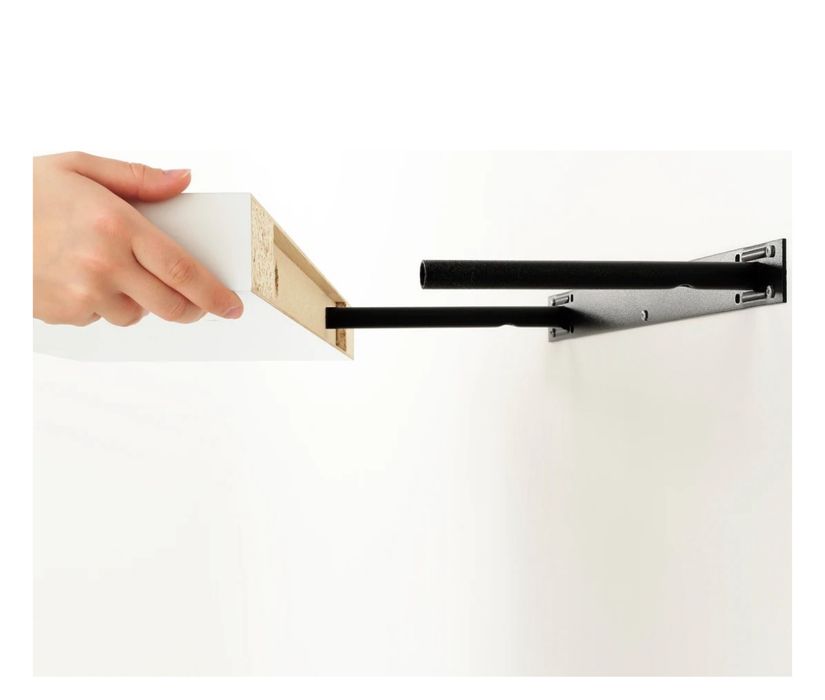 Полка IKEA Лакк 110х26x5 см, белый