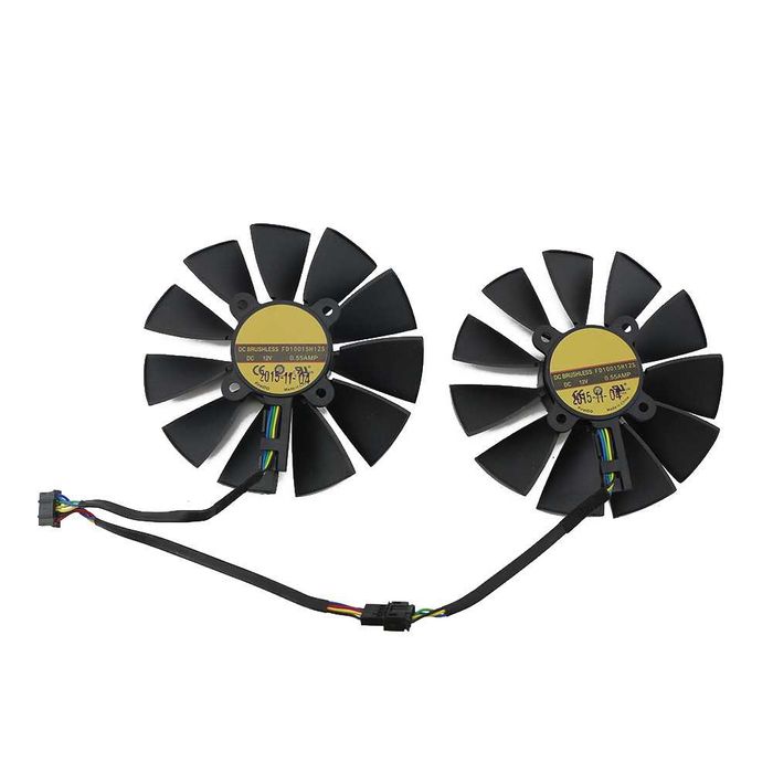 Cooler, Set 2 Ventilatoare ASUS STRIX 95mm FD10015H12S 0.55A 5pin