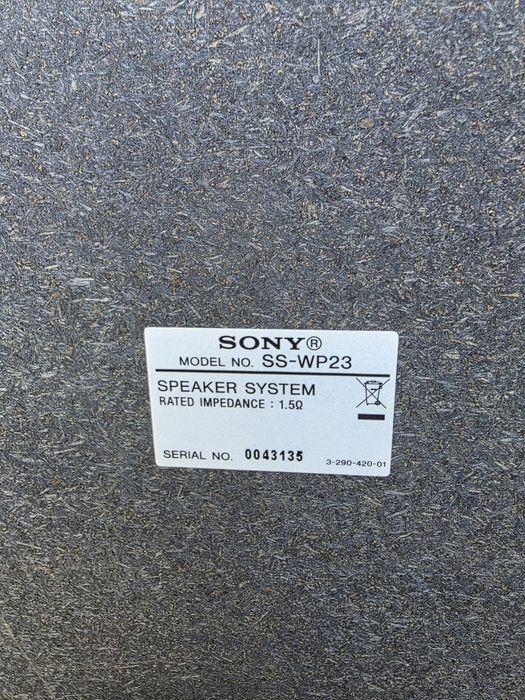 Vand subwoofer Sony