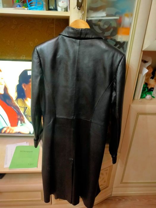 Плащ кожаный натуралка