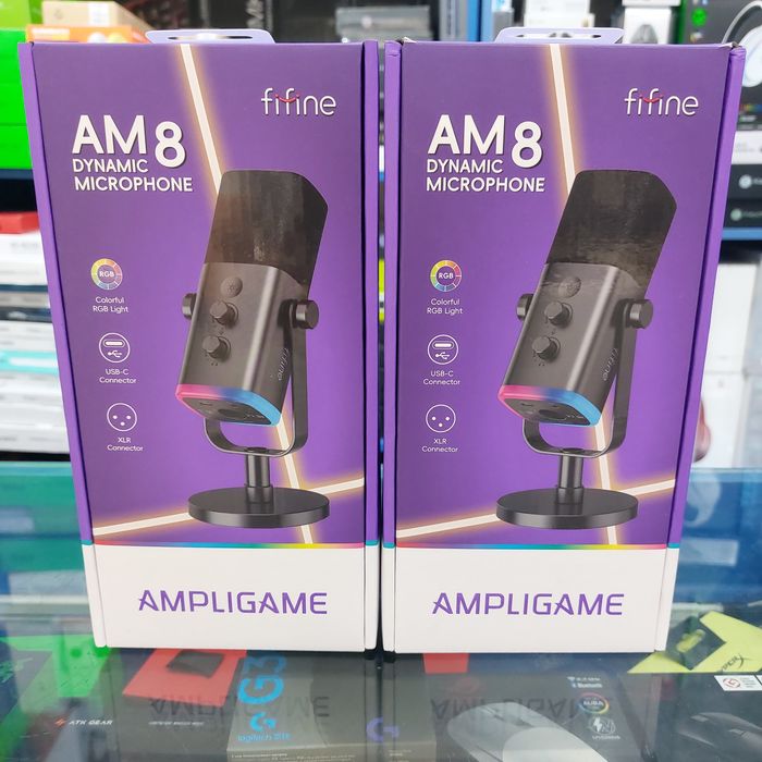 Fifine AM8 Оригинал Динамический Микрофон (1шт) (разъём USB,XLR)