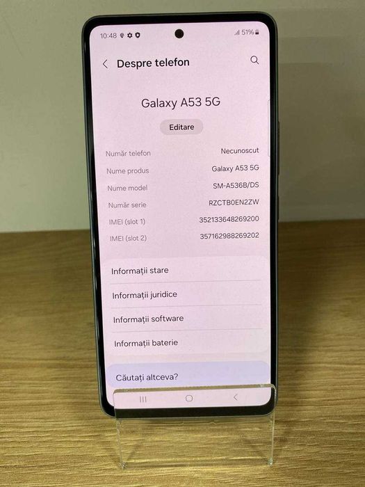 Telefon Samsung Galaxy A53 5G 128GB - Cod 114128