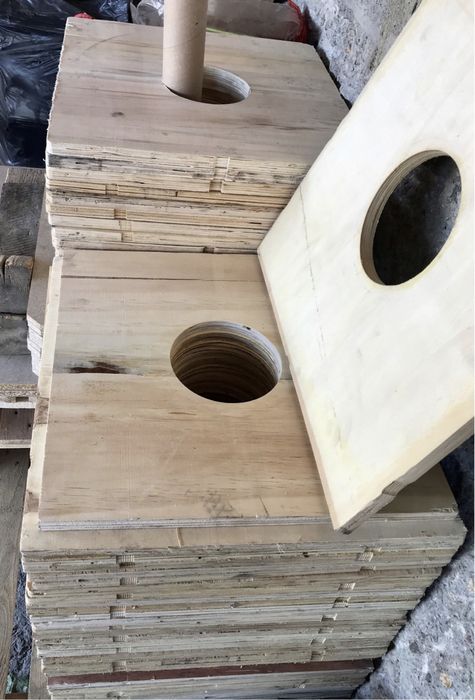 Плоскости от шперплат с отвор ф110