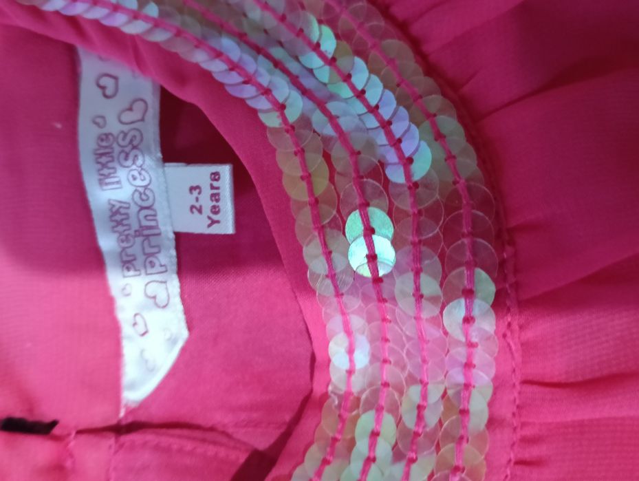 Rochie roz, copii 2-3 ani.