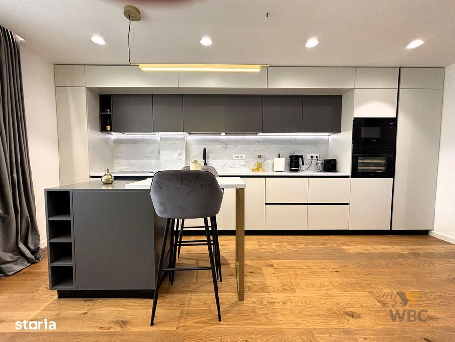 Apartament 3 camere cu Gradina proprie, Mobilat premium, Parcare, BRUT