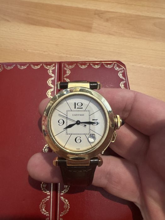 Cartier Pasha Aur 18k, diametru 38mm
