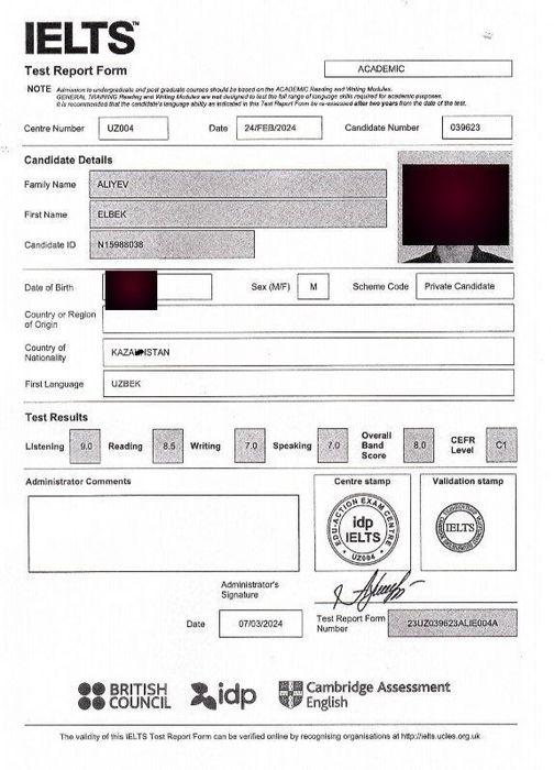 Предподлватель английского язык с IELTS 8.0