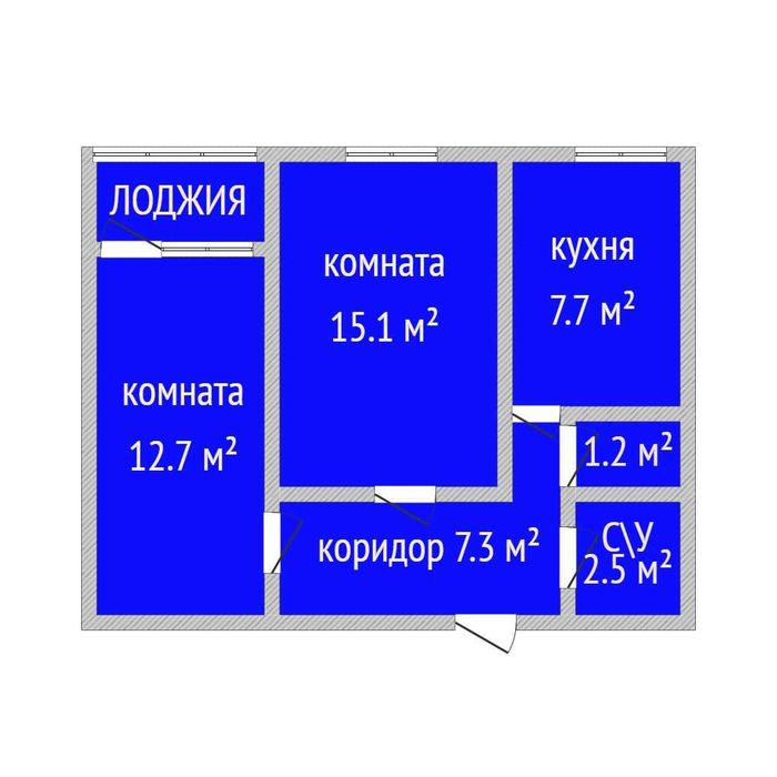 Продажа 2-комнатной квартиры