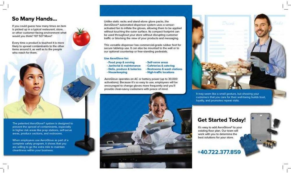 Dispenser automat cu mănuși gratuite