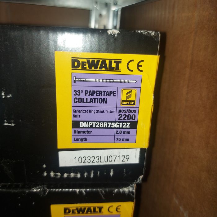 Пирони за такер Dewalt DCN692 и DCN695  5см 6,3см 7,5см  9см