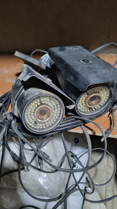 Видеонаблюдение DVR+3 camera Sony с кабелем и разъёмами
