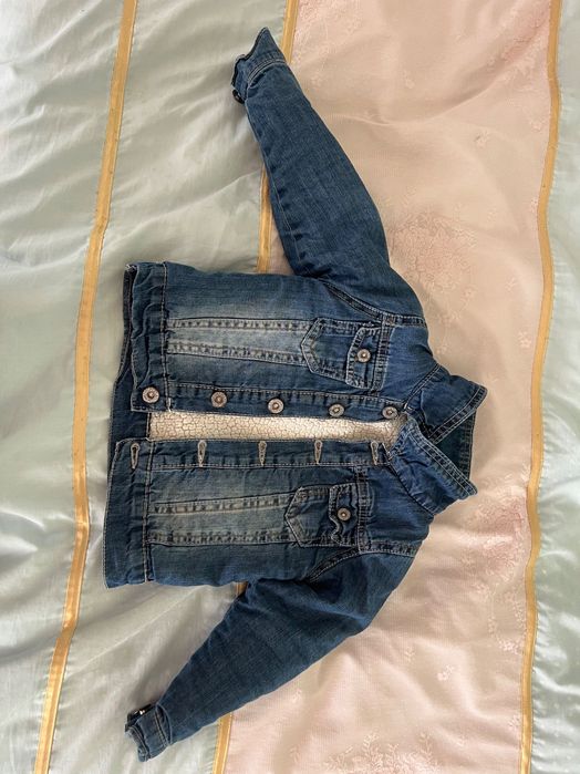 Детска дънково яке яке 98 см