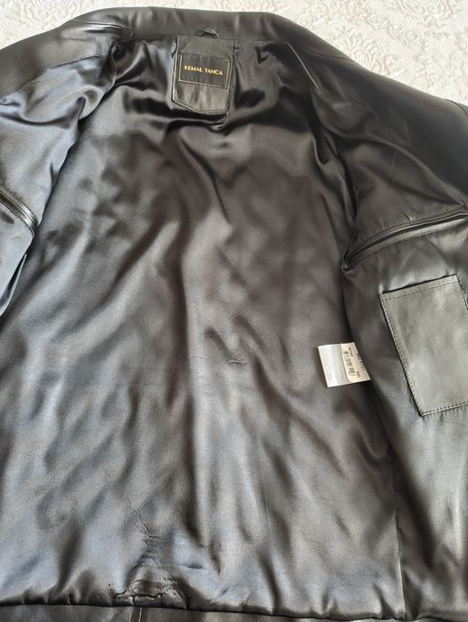 Елегантно кожено яке от естествена агнешка кожа