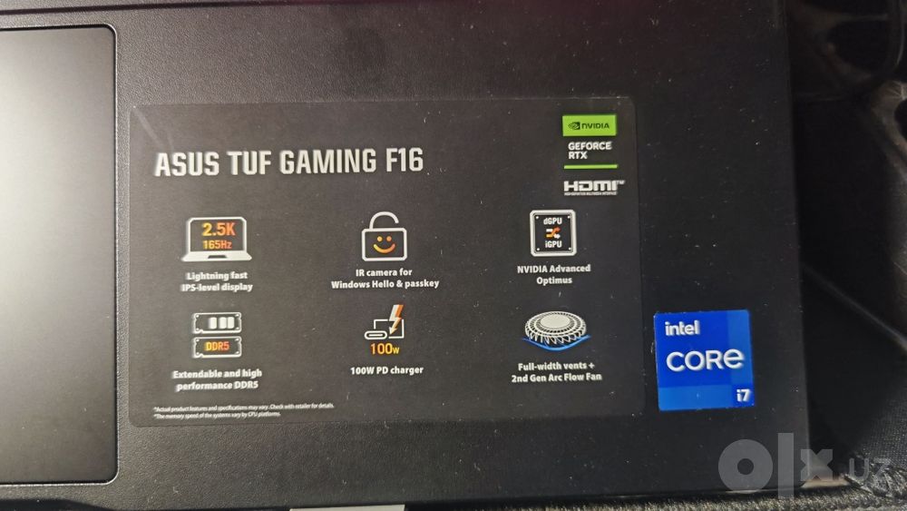 Asus tuf gaming F16 (2025 oxiri)