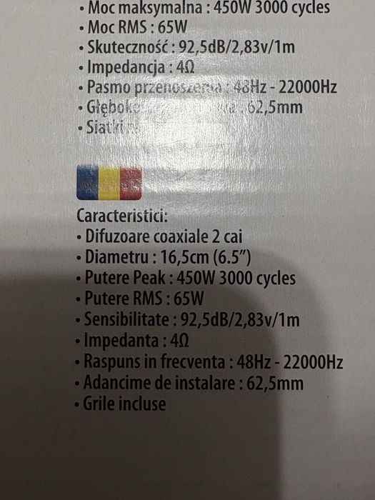 Boxe mtx tr65c,noi