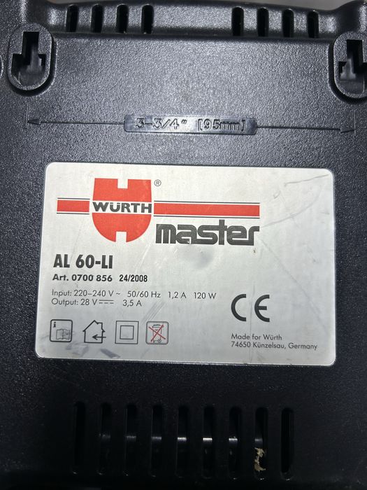 Incarcator wurth master  28 v.  150 de lei.