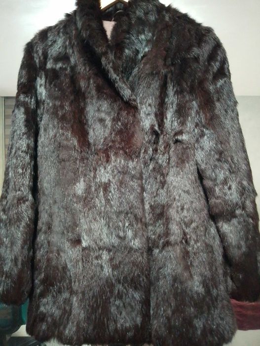 Дамско палто естествен косъм