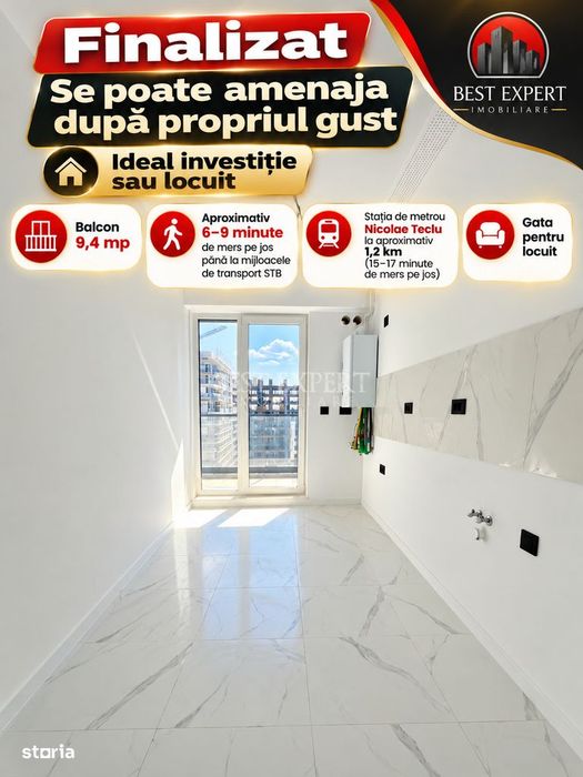 2 Camere Decomandate | Balcon 9,4 mp | Astorium Life | Pallady