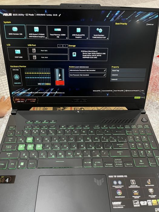 Ноутбук ASUS TUF Gaming A15