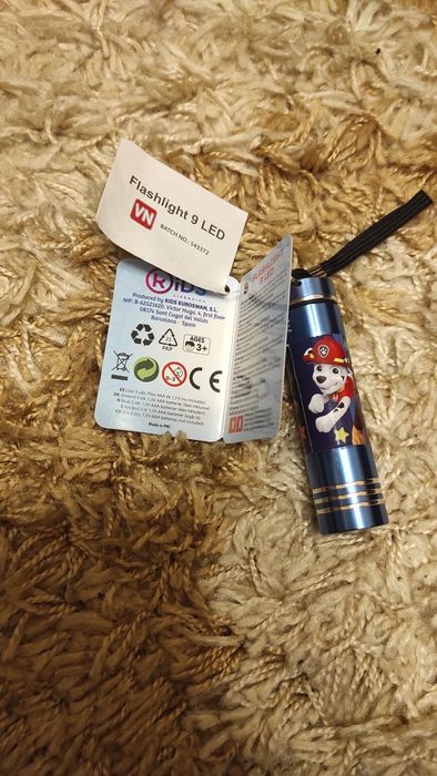 Лед фенерче с 9 диода на Пес патрул - PAW Patrol Оригинал!