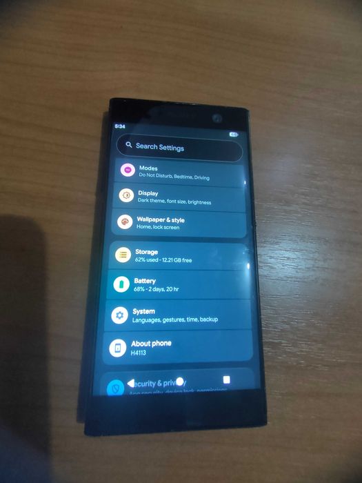 Sony Xperia XA2 android 16