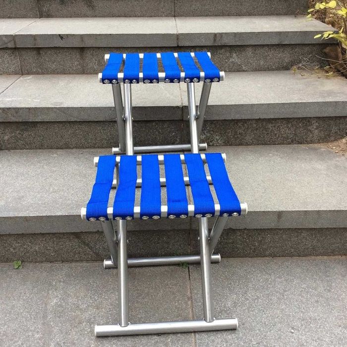 Сгъваема табуретка за къмпинг, риболов и плаж,компактна,лека,до 200 кг