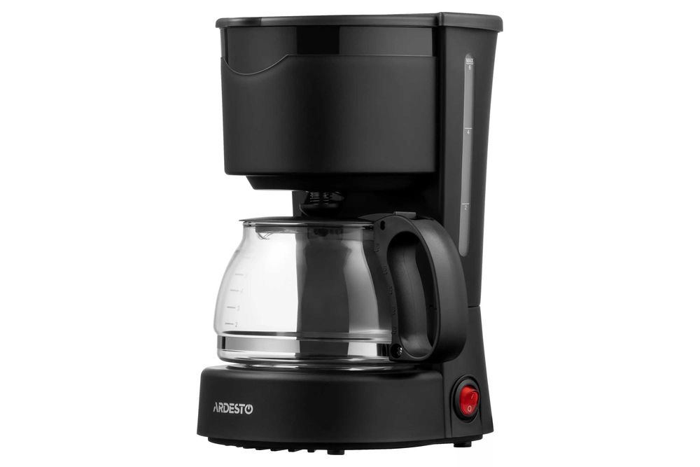 Кофеварка капельная Ardesto YCM-D060, 0.6 л, серебристо-чёрная