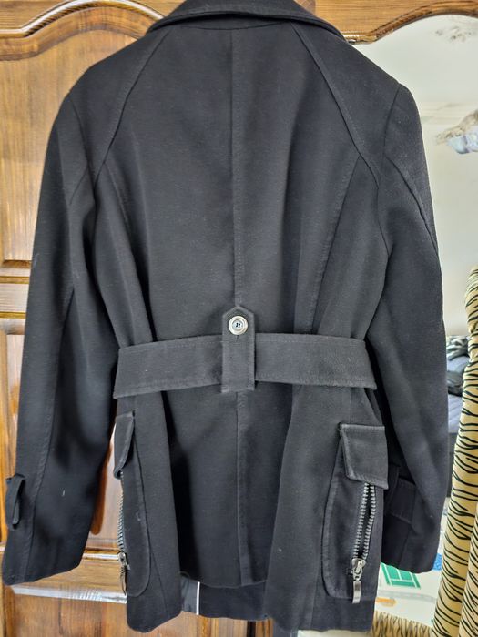 Дамско черно палто