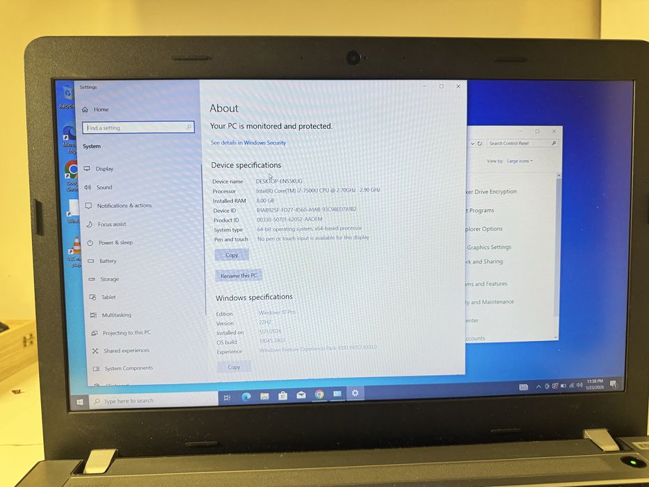 Laptop ThinkPad E570.  I7