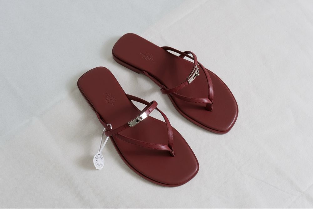 Hermes Miss Sandal Burgundy