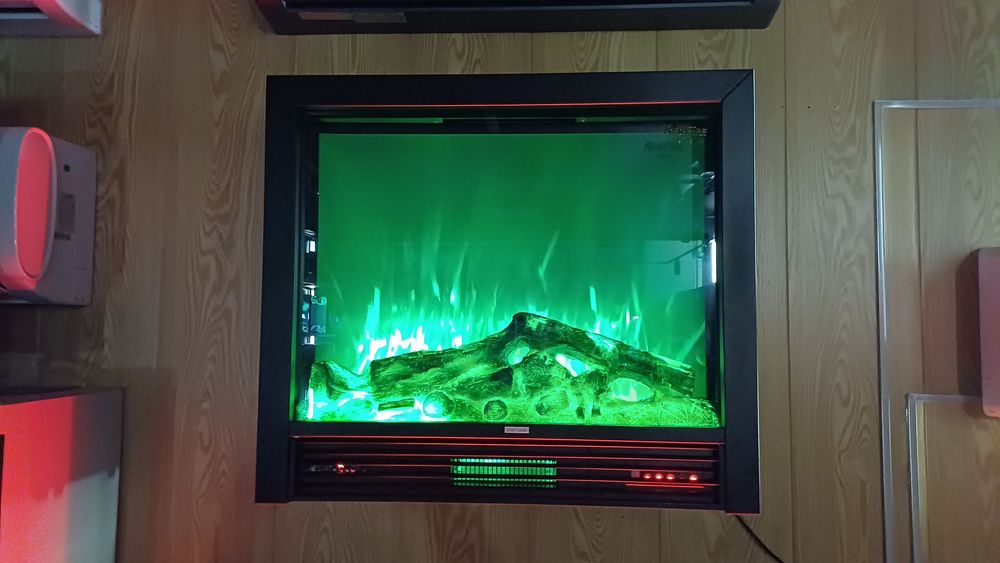 Паровой 3D-камин с эффектом огня и дыма