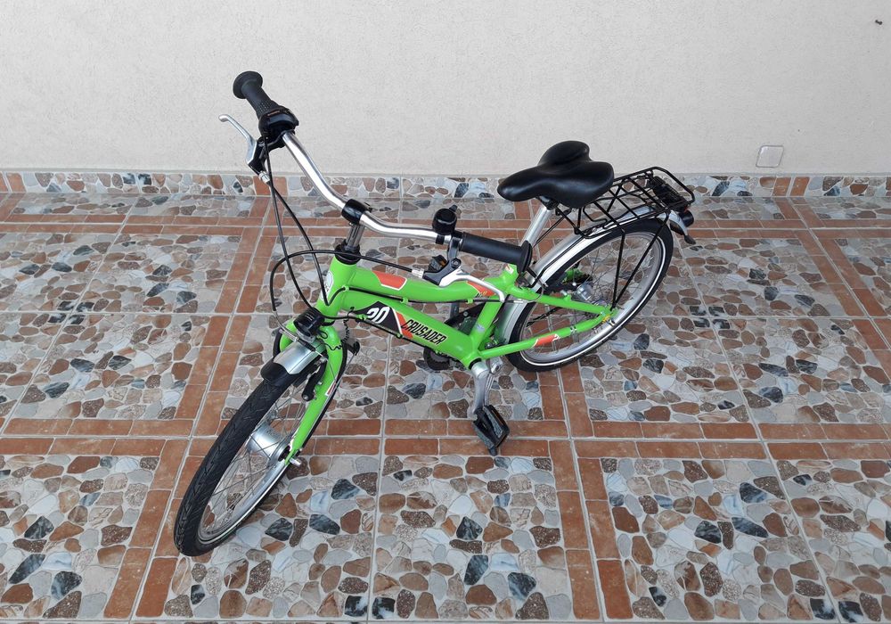 Bicicletă copii 20’ PUKY Crusader 20-3 ALUMINIU light – verde/roșu