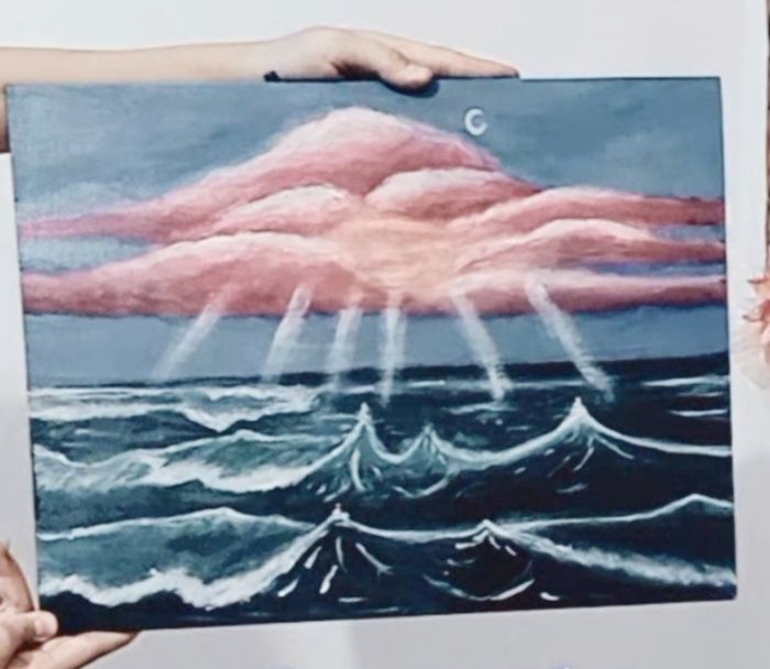 "море в лучах солнца"