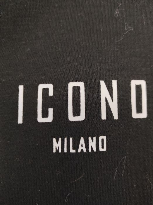 Яке, чисто ново, размер с, черно, с кожени ръкави