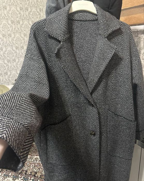 2 Пальто плотная вязка