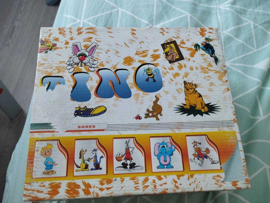 Sandale Tino fetițe, alb cu roșu, piele naturala, mărime 24