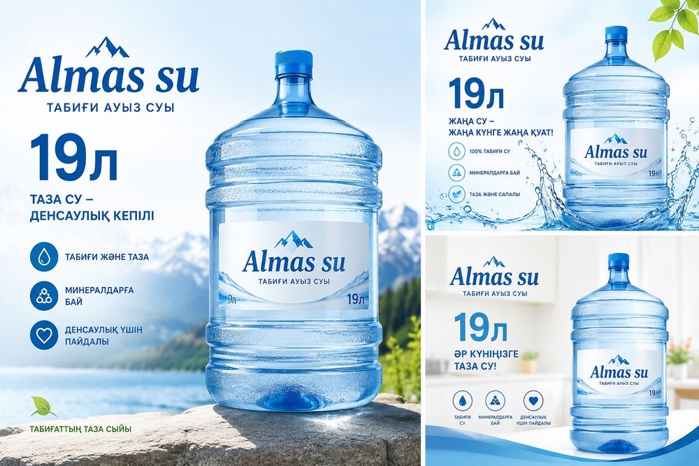 Питьевая вода Шымкент 19лит Almas su