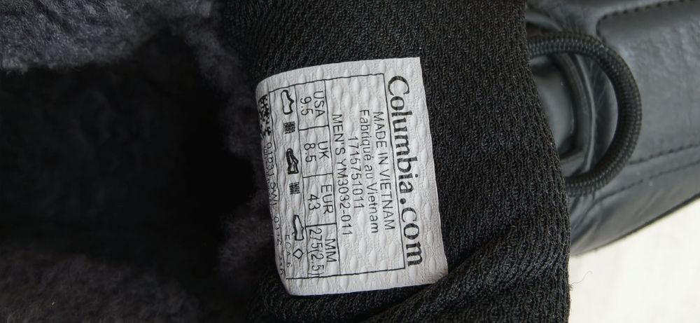 Мужские зима Columbia 42-43