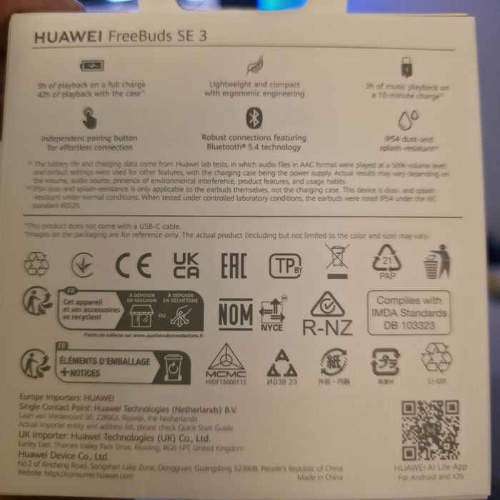 Căști Bluetooth TWS Huawei si Motorola