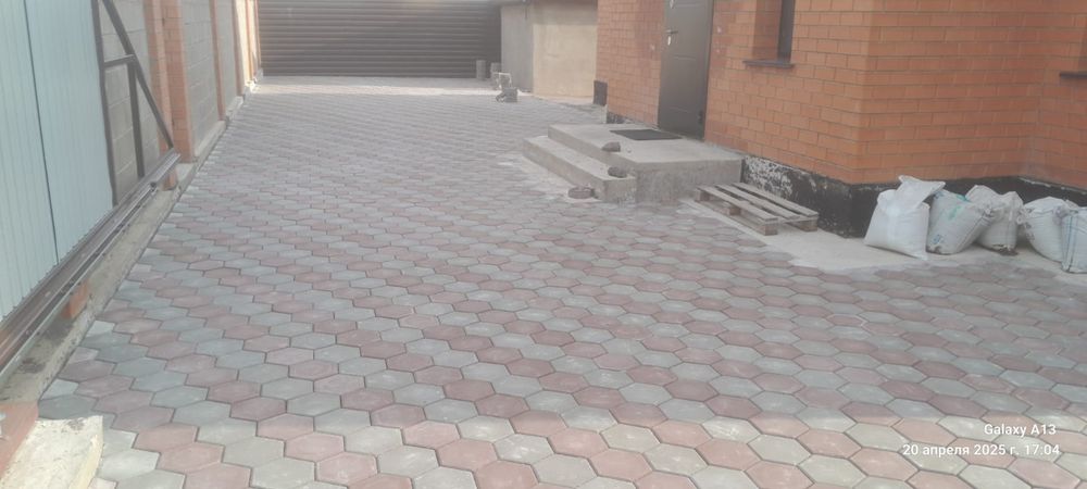 Укладка брусчатки