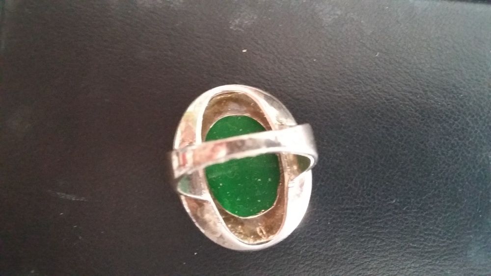 Сребърен пръстен с авантюрин