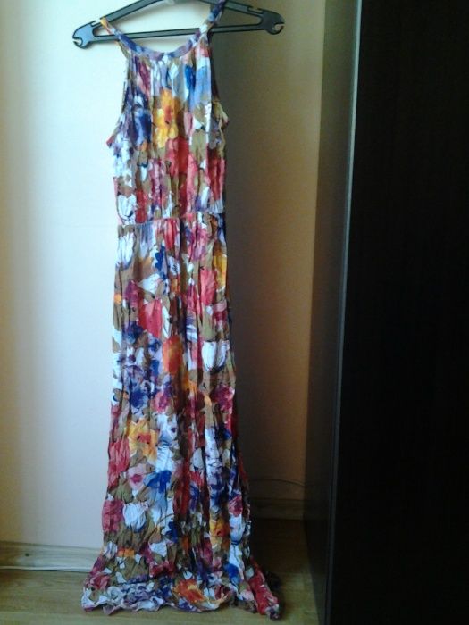 rochie albastra lunga marime universala