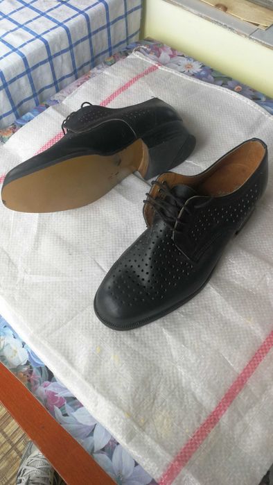 Pantofi militari de vara perforati, Ministerul de Interne, talpa piele