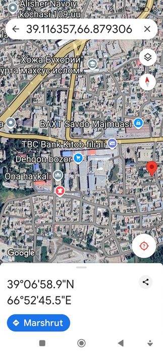 KITOB shahri   BOZOR oldidan JOY KERAK boʻlsa MARKAZDA uy HOVLI