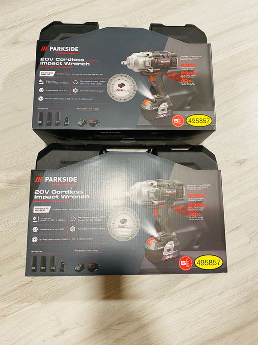 Гайковерт Parkside 1898n със зарядно и батерия