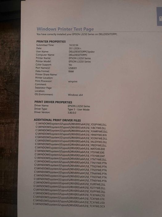 Цветен Принтер скенер Epson l3250