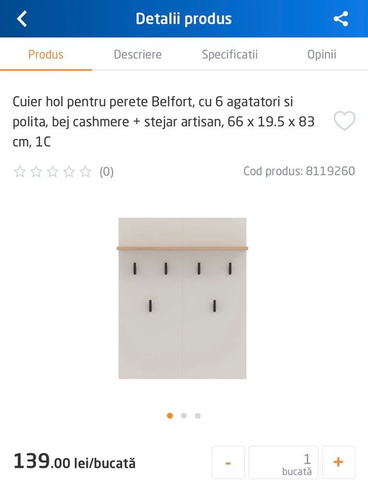 Set mobilier Hol NOU