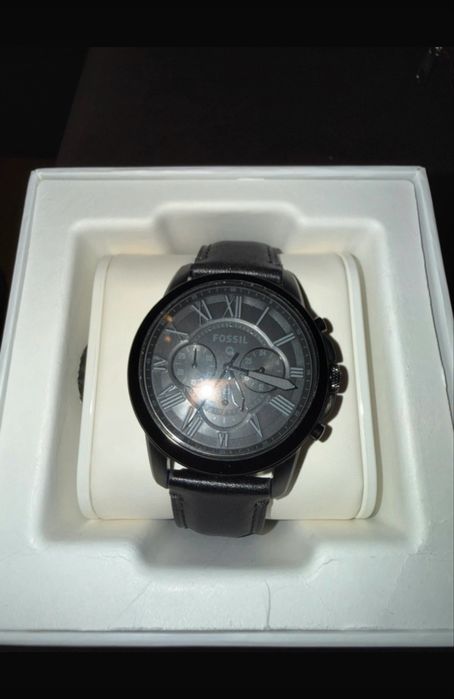 Ceas Fossil Q Hybrid Gen 1 NDW1 - Ceas Hibrid Negru, Curea Neagra