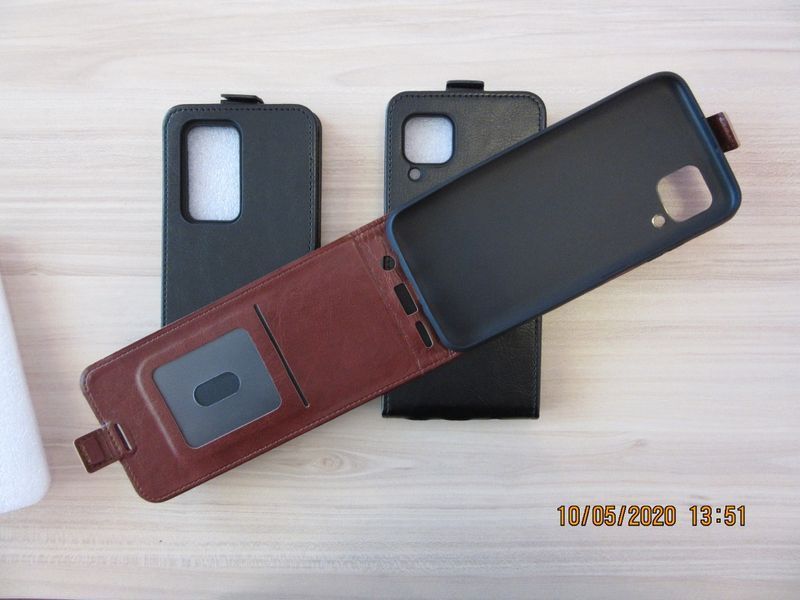 Huawei Mate 40 Pro / P40 Lite E / P30 / Y6p / Вертикален кожен калъф